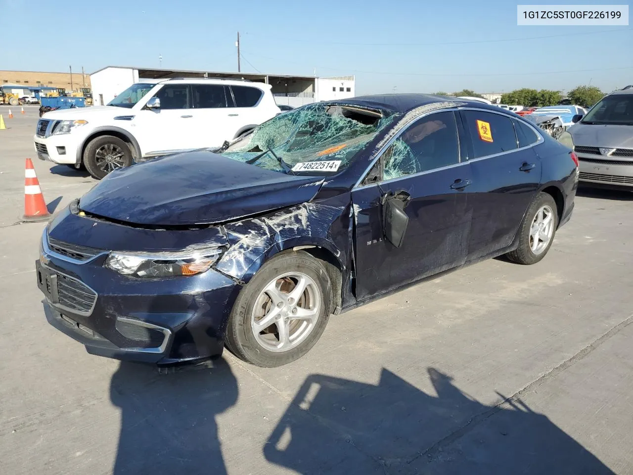 2016 Chevrolet Malibu Ls VIN: 1G1ZC5ST0GF226199 Lot: 74822514