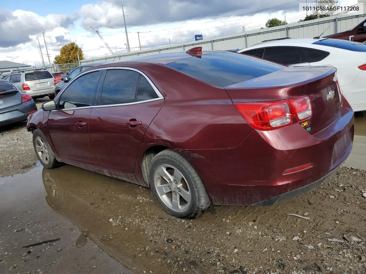 1G11C5SA6GF117208 2016 Chevrolet Malibu Limited Lt