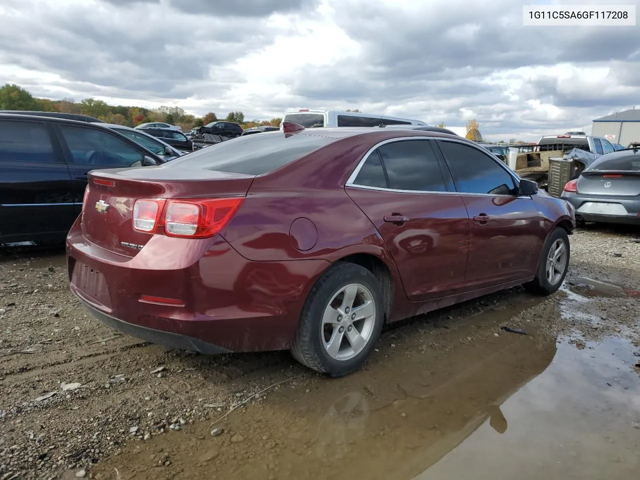 2016 Chevrolet Malibu Limited Lt VIN: 1G11C5SA6GF117208 Lot: 75016584