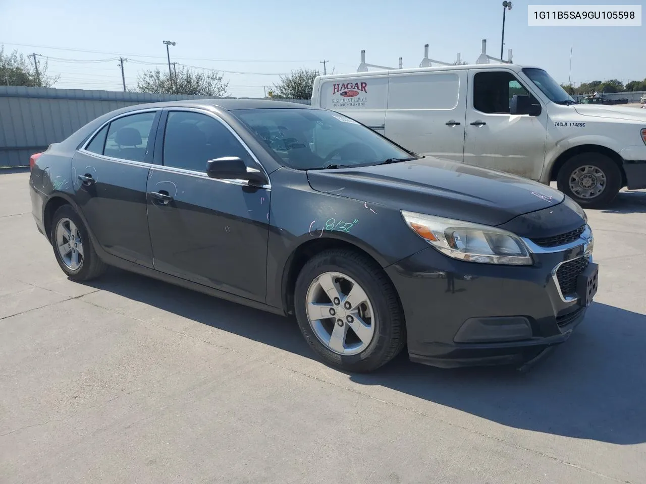 2016 Chevrolet Malibu Limited Ls VIN: 1G11B5SA9GU105598 Lot: 75300624