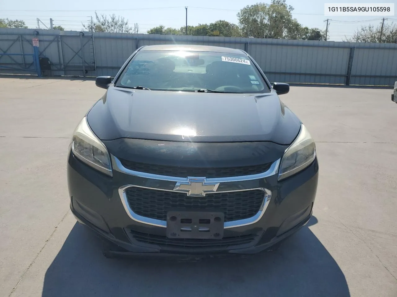 2016 Chevrolet Malibu Limited Ls VIN: 1G11B5SA9GU105598 Lot: 75300624