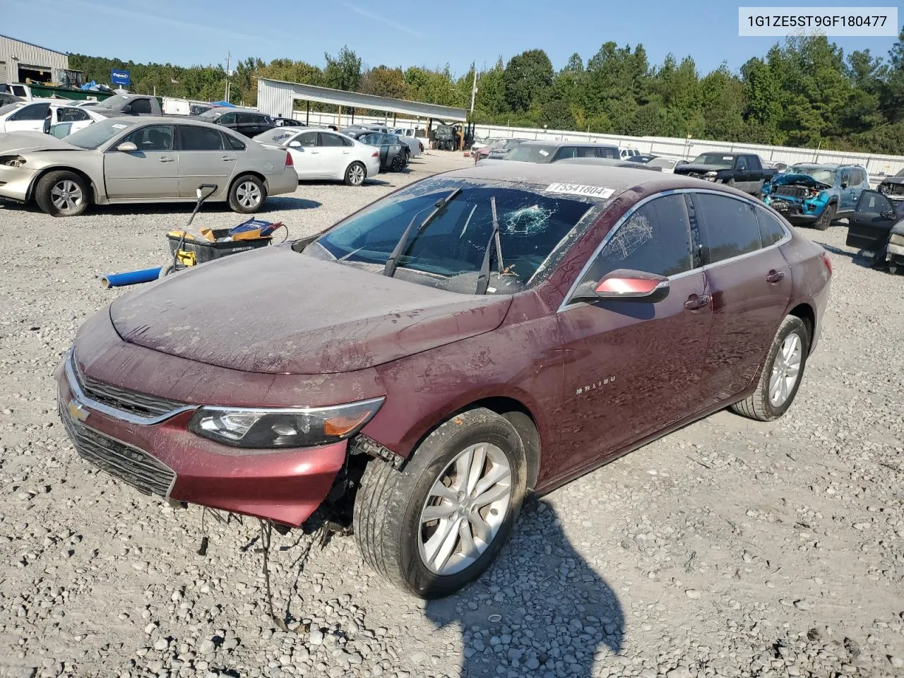 2016 Chevrolet Malibu Lt VIN: 1G1ZE5ST9GF180477 Lot: 75541804