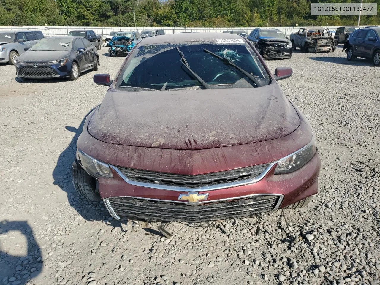 2016 Chevrolet Malibu Lt VIN: 1G1ZE5ST9GF180477 Lot: 75541804