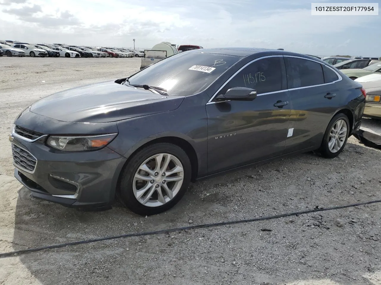 2016 Chevrolet Malibu Lt VIN: 1G1ZE5ST2GF177954 Lot: 76814134