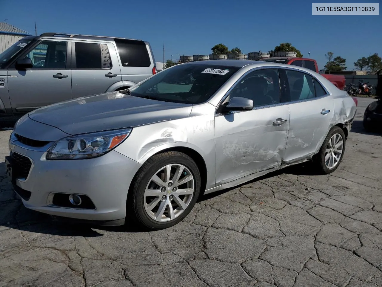 2016 Chevrolet Malibu Limited Ltz VIN: 1G11E5SA3GF110839 Lot: 77317884