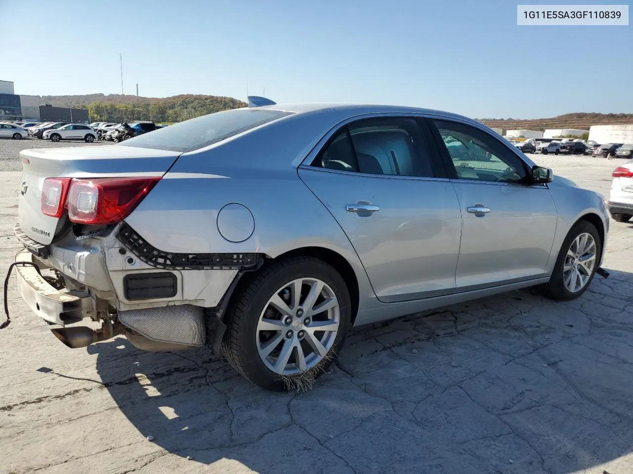 2016 Chevrolet Malibu Limited Ltz VIN: 1G11E5SA3GF110839 Lot: 77317884