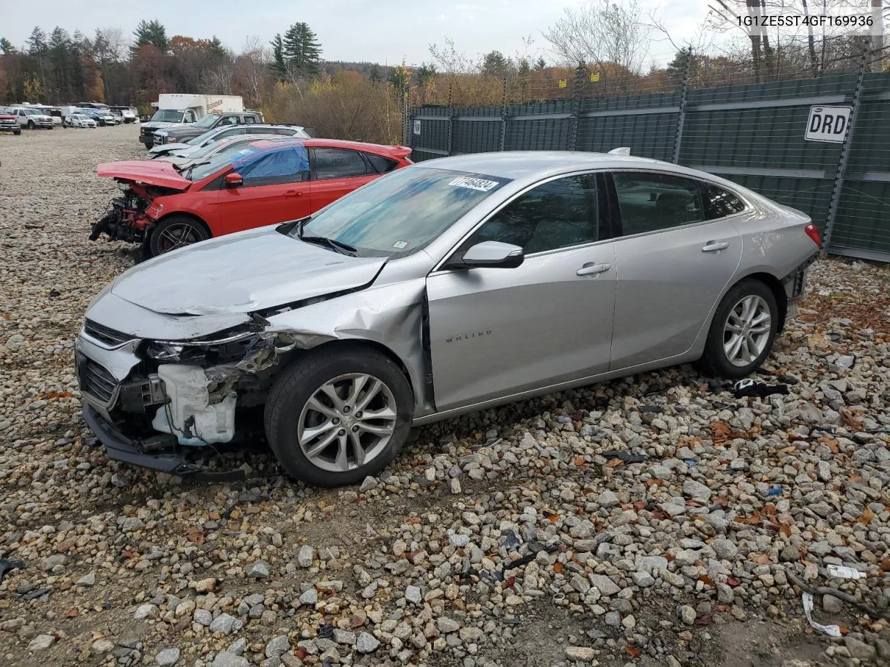 2016 Chevrolet Malibu Lt VIN: 1G1ZE5ST4GF169936 Lot: 77464824