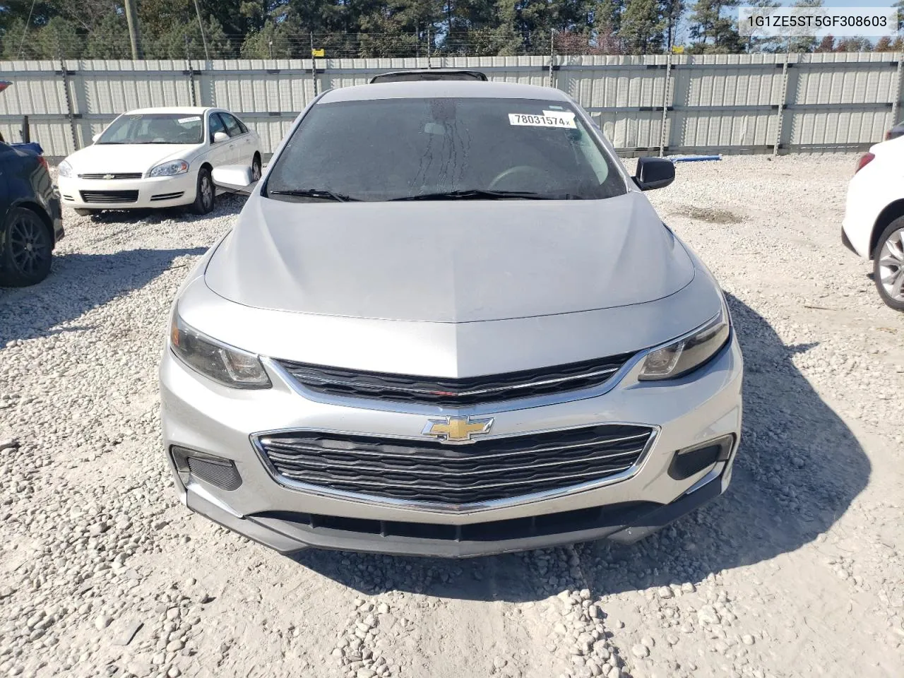 2016 Chevrolet Malibu Lt VIN: 1G1ZE5ST5GF308603 Lot: 78031574