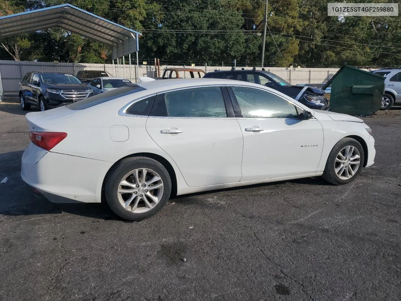 2016 Chevrolet Malibu Lt VIN: 1G1ZE5ST4GF259880 Lot: 78241394