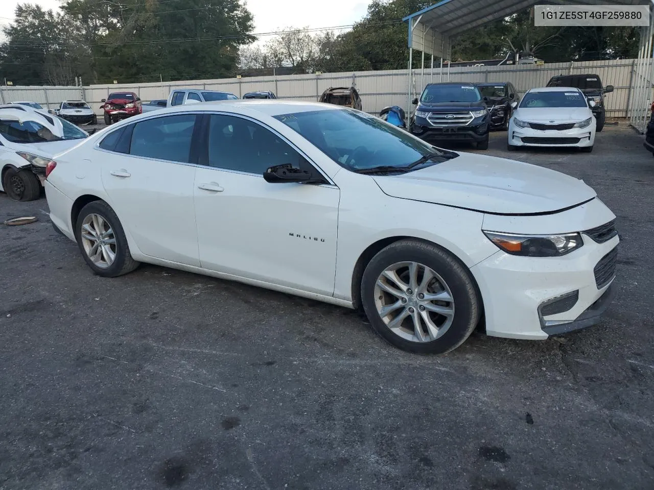 2016 Chevrolet Malibu Lt VIN: 1G1ZE5ST4GF259880 Lot: 78241394