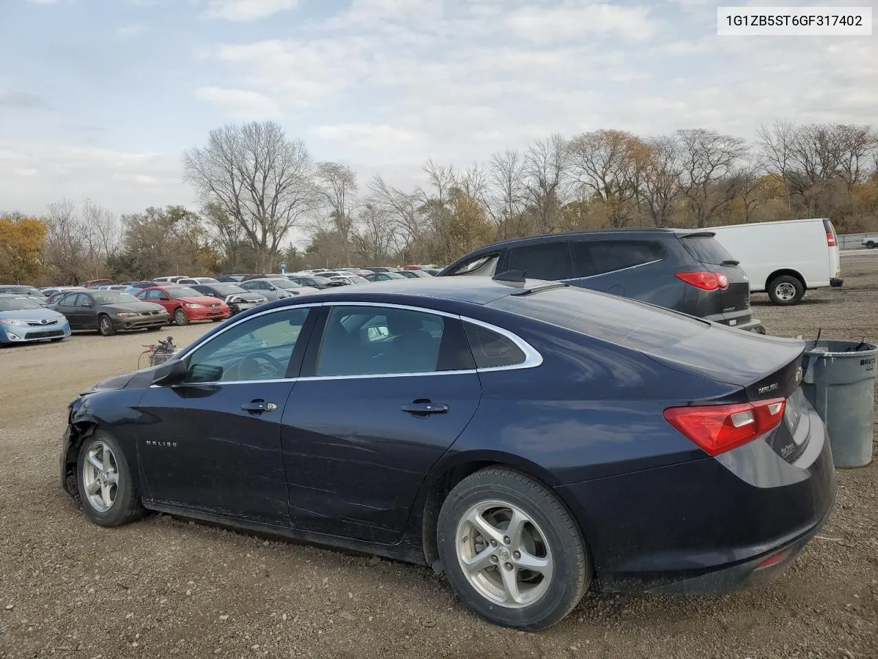 2016 Chevrolet Malibu Ls VIN: 1G1ZB5ST6GF317402 Lot: 78380184