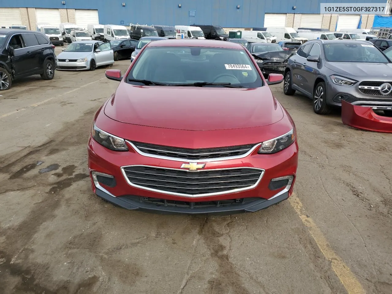 2016 Chevrolet Malibu Lt VIN: 1G1ZE5ST0GF327317 Lot: 78493564