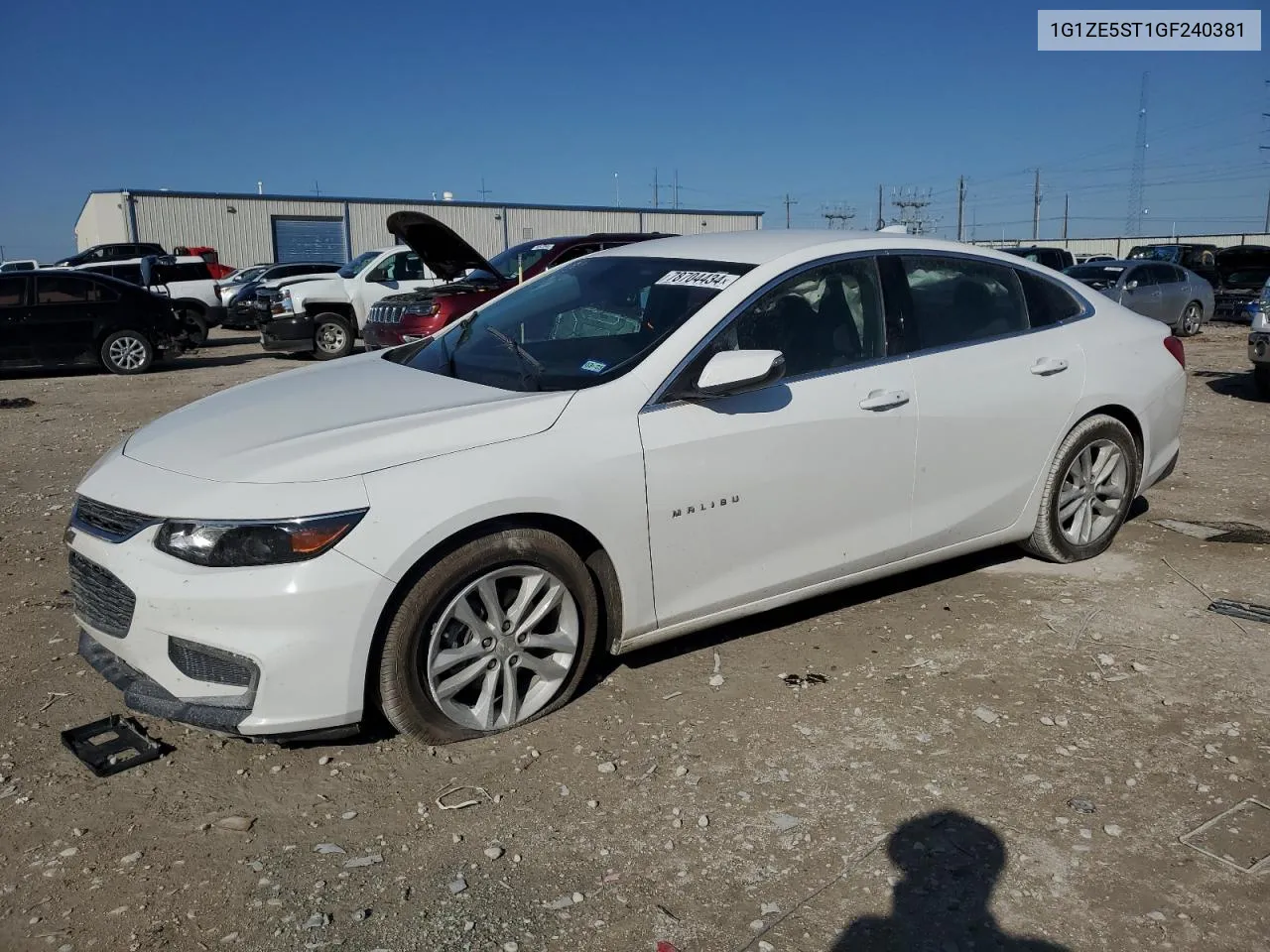 2016 Chevrolet Malibu Lt VIN: 1G1ZE5ST1GF240381 Lot: 78704434