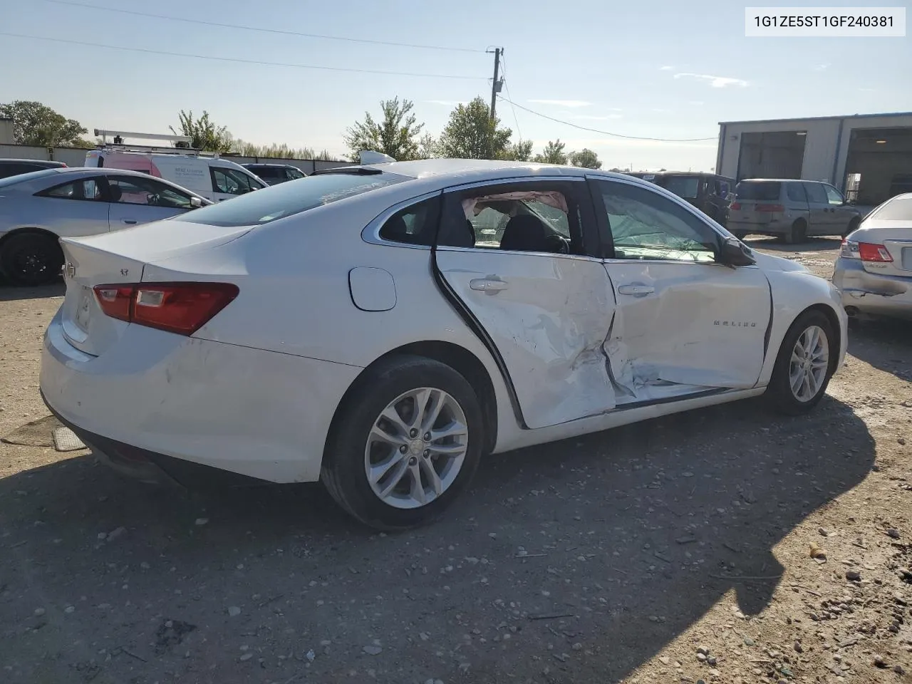 2016 Chevrolet Malibu Lt VIN: 1G1ZE5ST1GF240381 Lot: 78704434