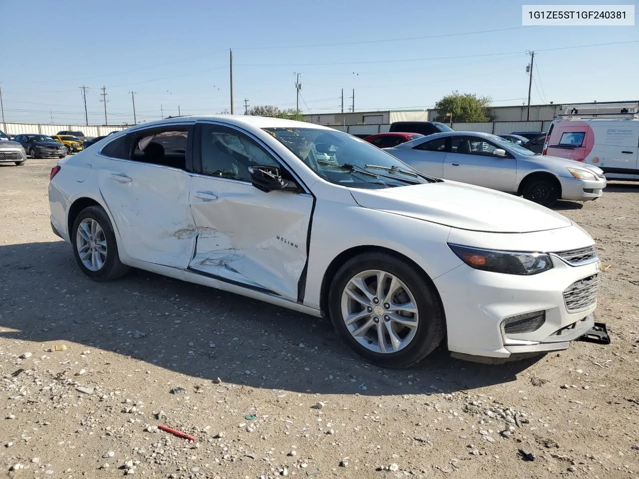 2016 Chevrolet Malibu Lt VIN: 1G1ZE5ST1GF240381 Lot: 78704434