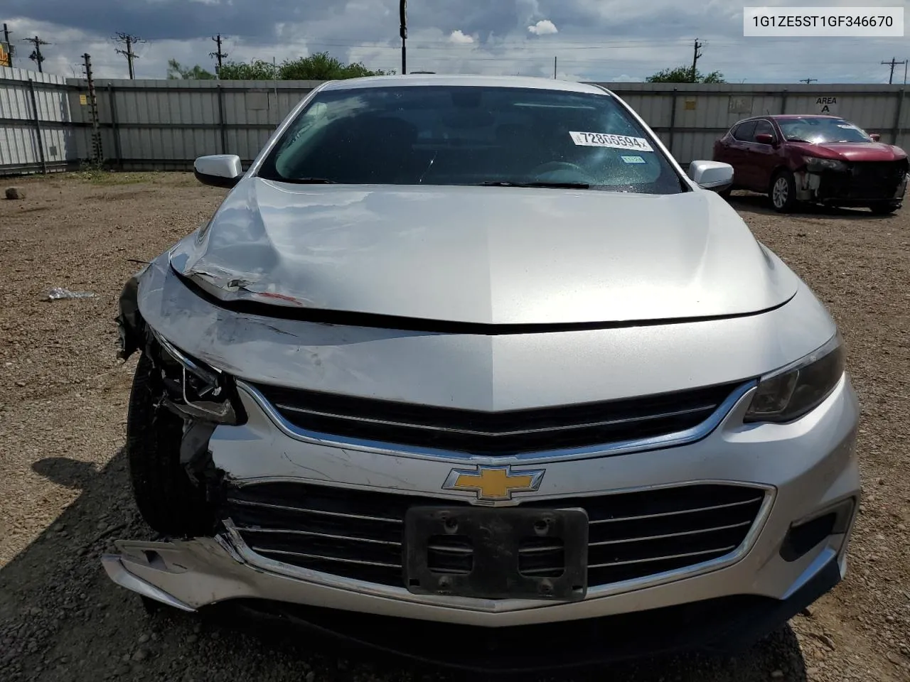 2016 Chevrolet Malibu Lt VIN: 1G1ZE5ST1GF346670 Lot: 78801654