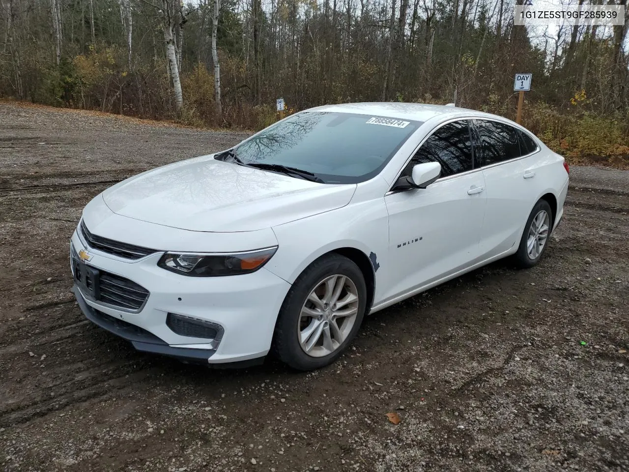 2016 Chevrolet Malibu Lt VIN: 1G1ZE5ST9GF285939 Lot: 78858474