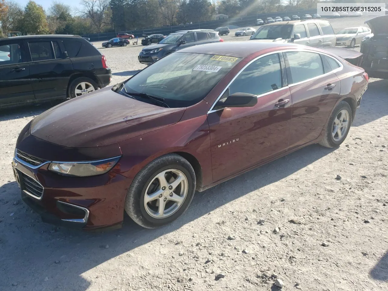 1G1ZB5ST5GF315205 2016 Chevrolet Malibu Ls