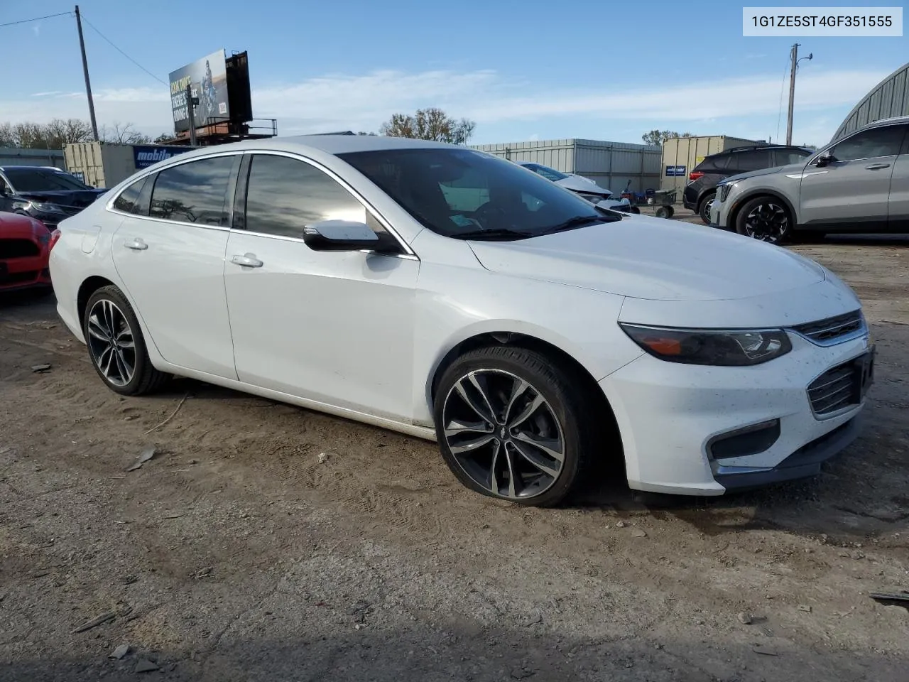 2016 Chevrolet Malibu Lt VIN: 1G1ZE5ST4GF351555 Lot: 79770084