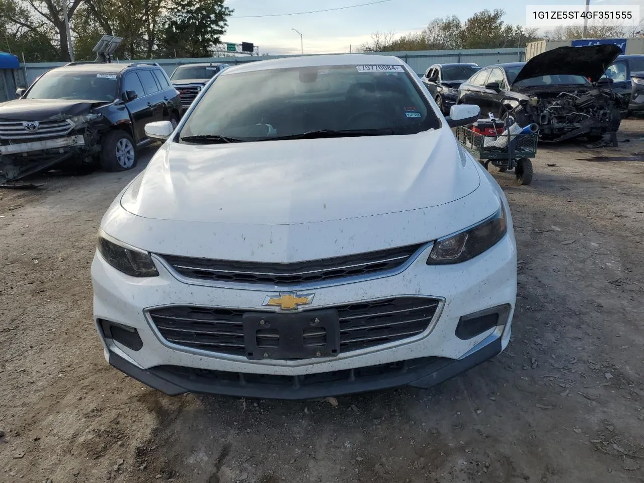 2016 Chevrolet Malibu Lt VIN: 1G1ZE5ST4GF351555 Lot: 79770084