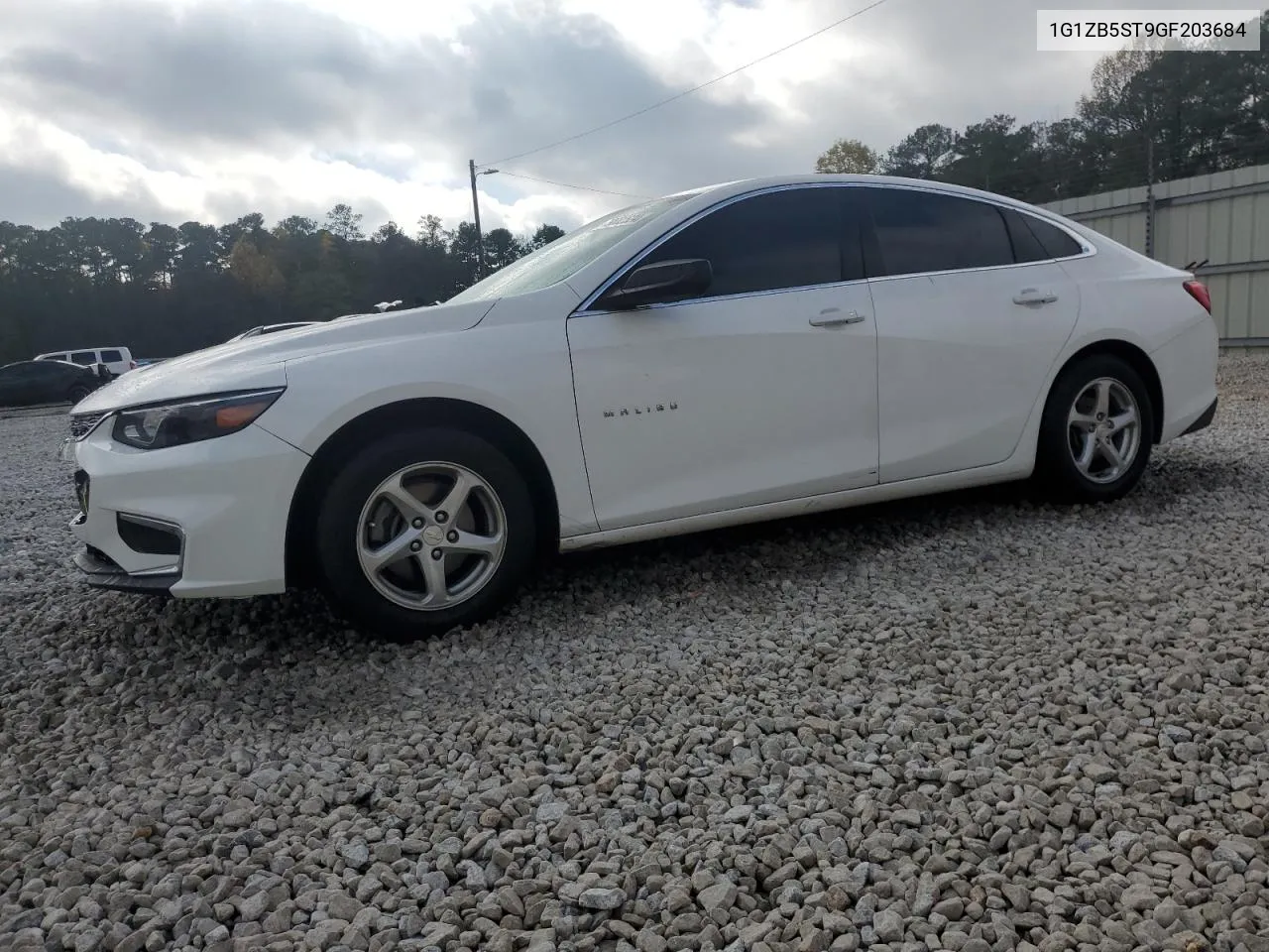 2016 Chevrolet Malibu Ls VIN: 1G1ZB5ST9GF203684 Lot: 79882524