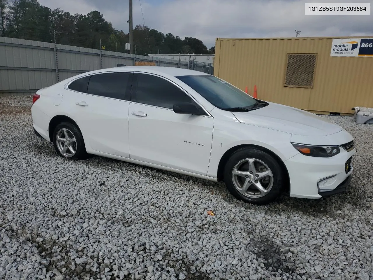 2016 Chevrolet Malibu Ls VIN: 1G1ZB5ST9GF203684 Lot: 79882524