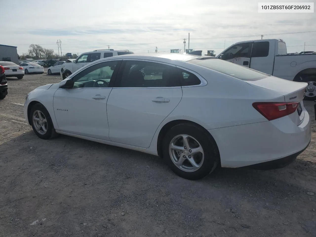 2016 Chevrolet Malibu Ls VIN: 1G1ZB5ST6GF206932 Lot: 80011034