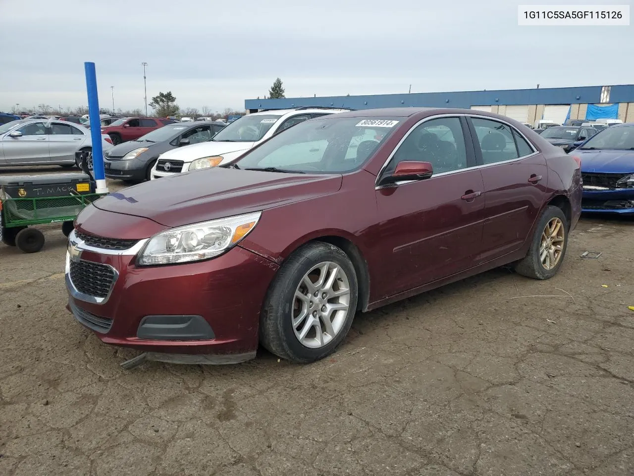 2016 Chevrolet Malibu Limited Lt VIN: 1G11C5SA5GF115126 Lot: 80561914