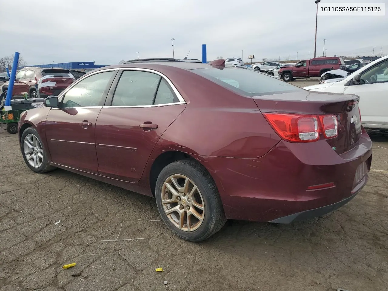 2016 Chevrolet Malibu Limited Lt VIN: 1G11C5SA5GF115126 Lot: 80561914