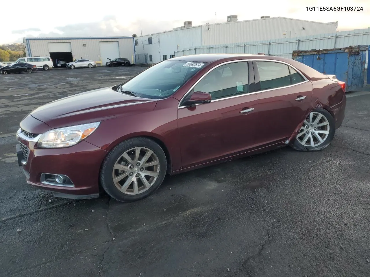 2016 Chevrolet Malibu Limited Ltz VIN: 1G11E5SA6GF103724 Lot: 80690674