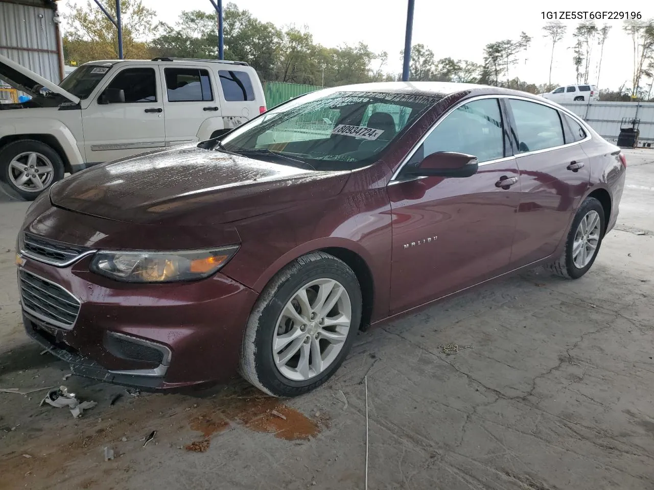 2016 Chevrolet Malibu Lt VIN: 1G1ZE5ST6GF229196 Lot: 80934724