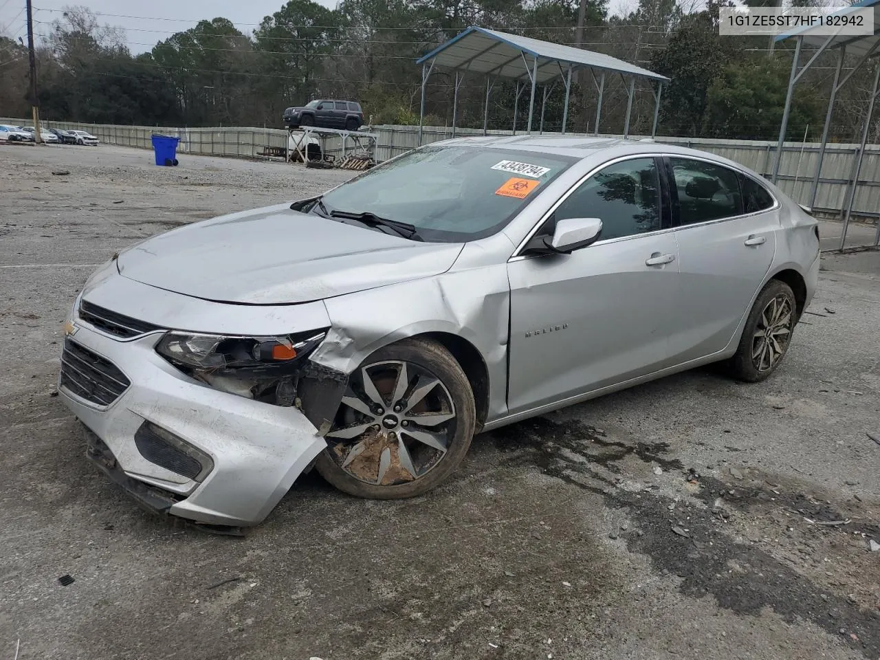 2017 Chevrolet Malibu Lt VIN: 1G1ZE5ST7HF182942 Lot: 43438794