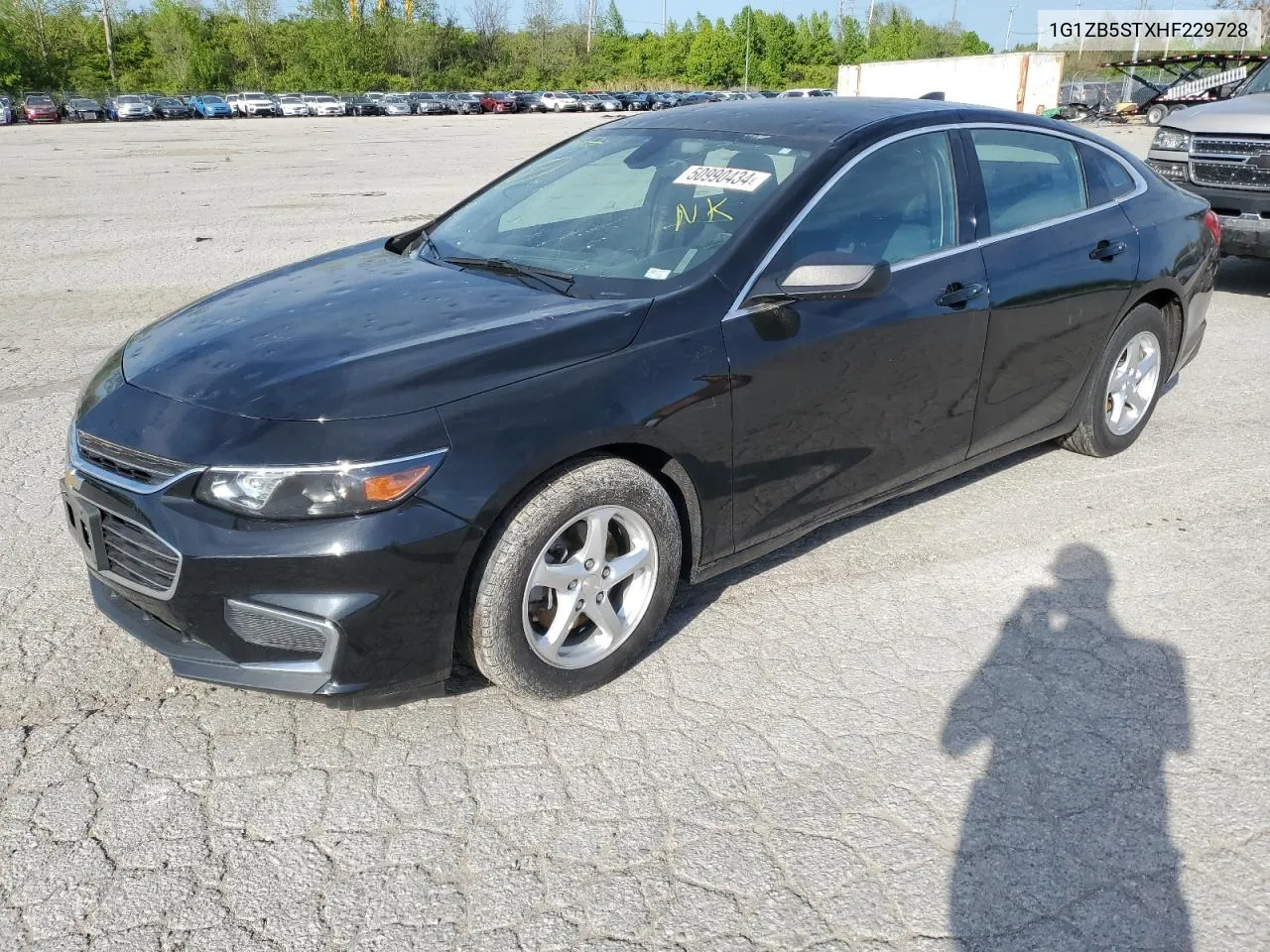 2017 Chevrolet Malibu Ls VIN: 1G1ZB5STXHF229728 Lot: 50990434