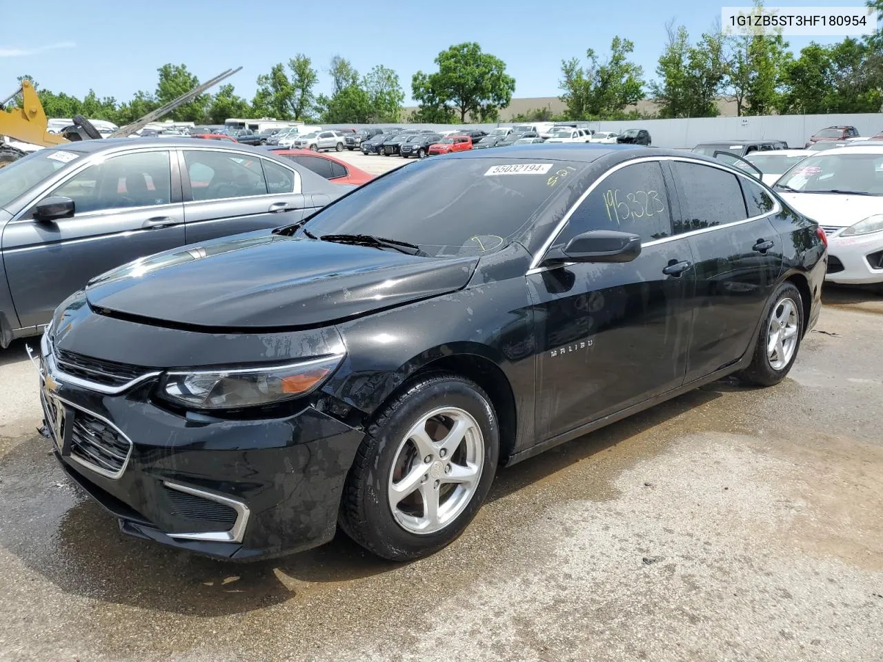 2017 Chevrolet Malibu Ls VIN: 1G1ZB5ST3HF180954 Lot: 55032194