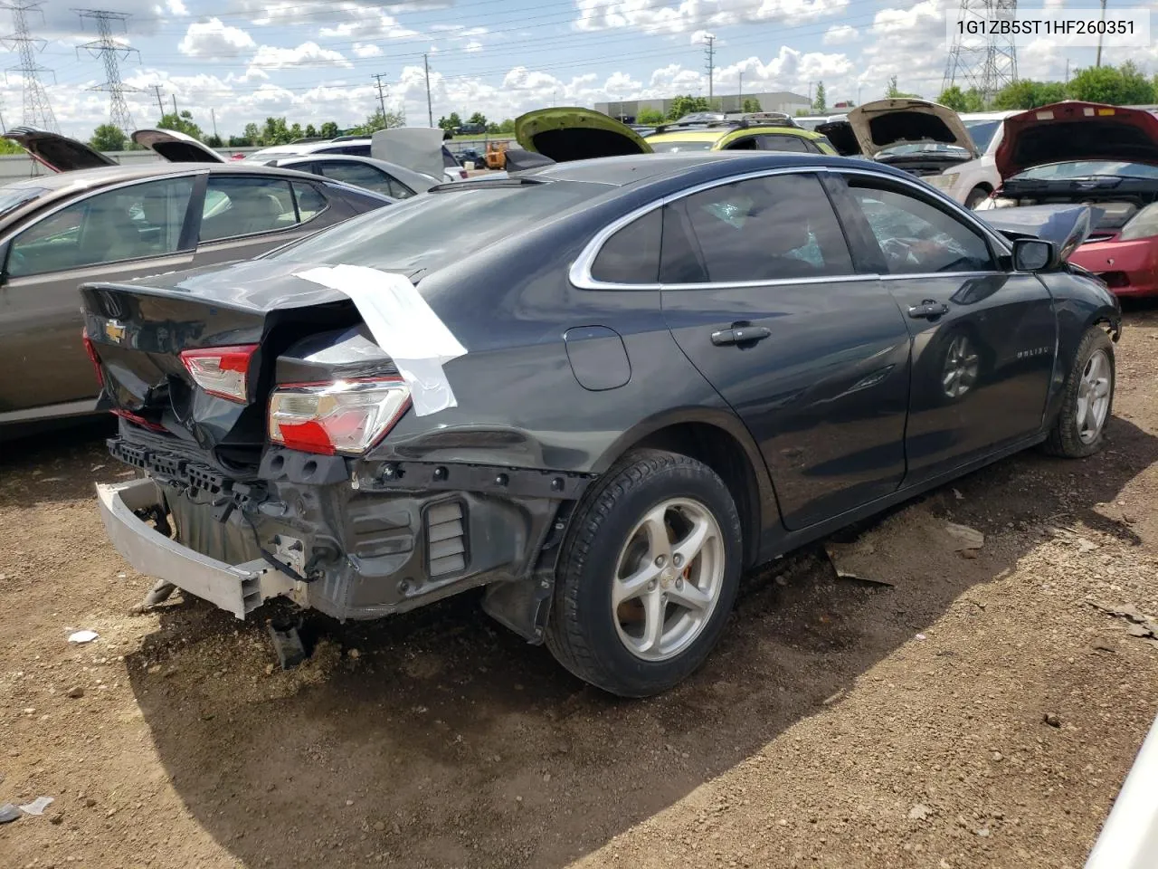 1G1ZB5ST1HF260351 2017 Chevrolet Malibu Ls