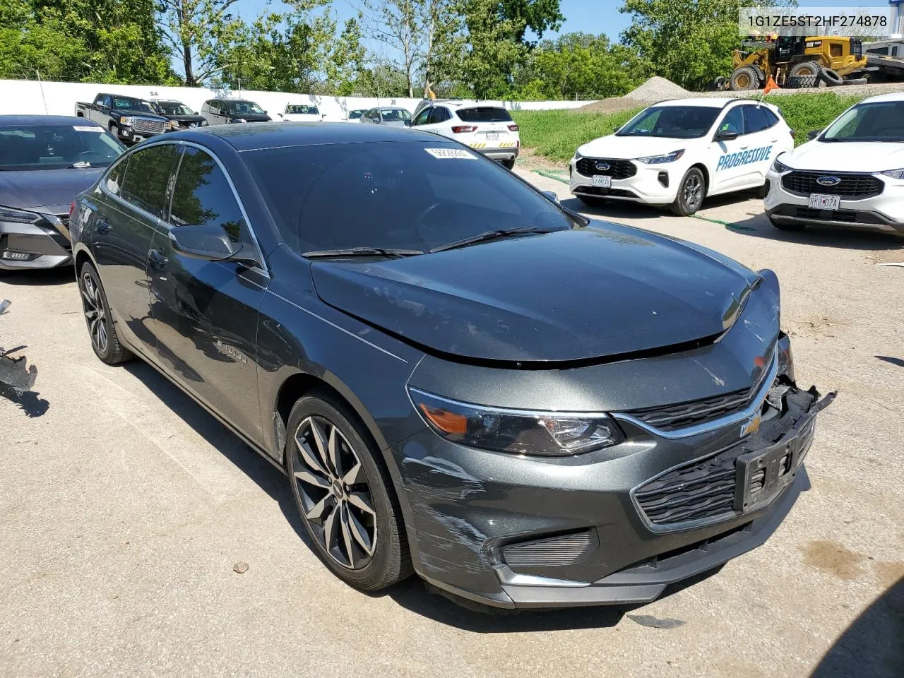 1G1ZE5ST2HF274878 2017 Chevrolet Malibu Lt