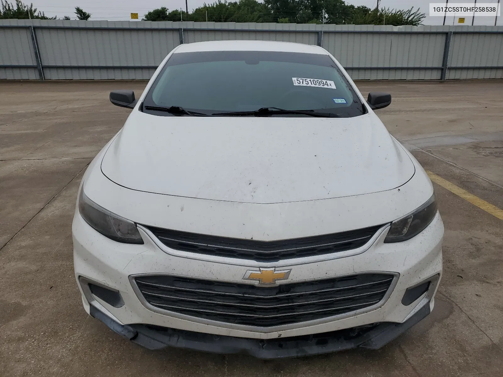 2017 Chevrolet Malibu Ls VIN: 1G1ZC5ST0HF258538 Lot: 57510994