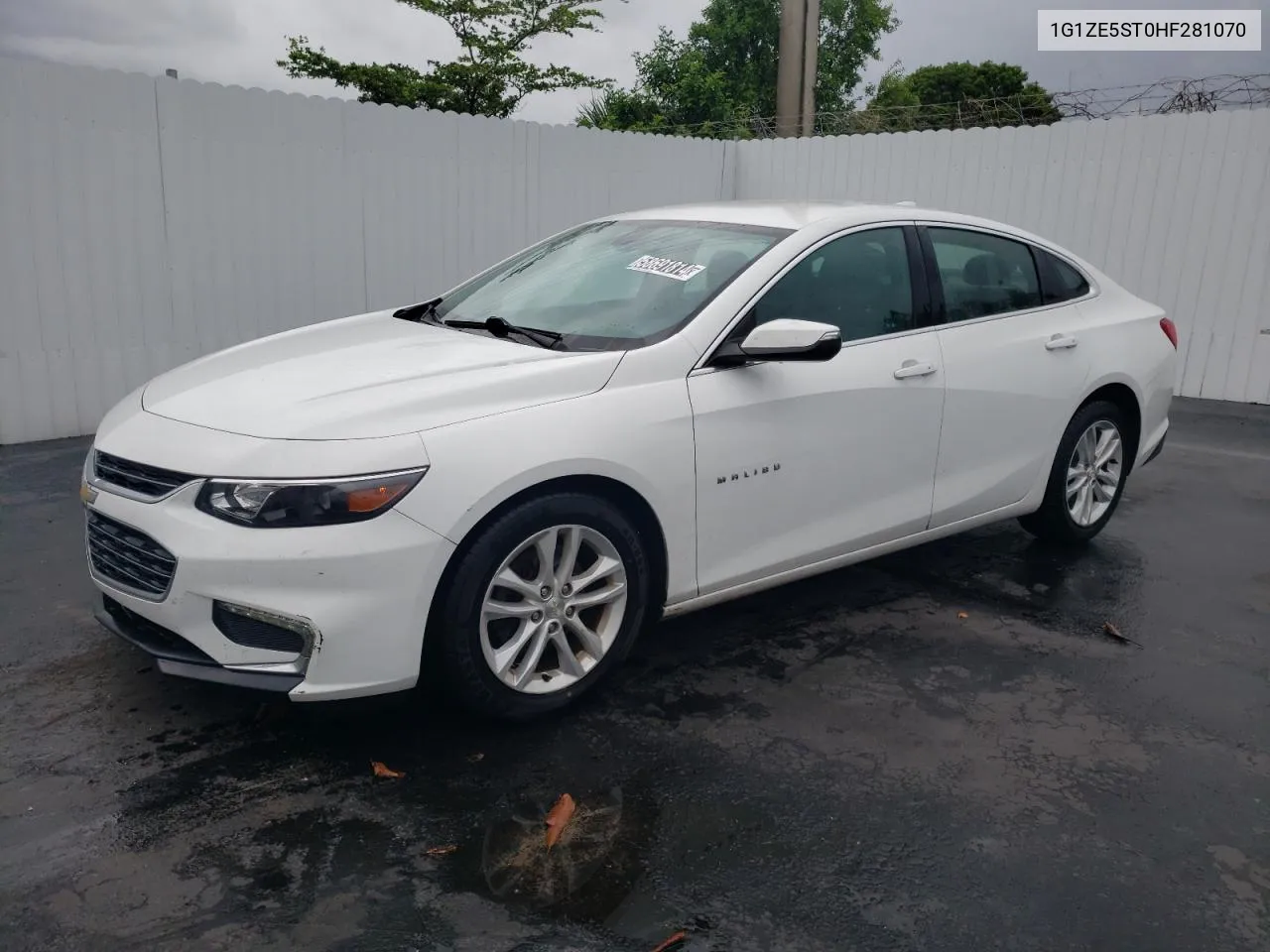 2017 Chevrolet Malibu Lt VIN: 1G1ZE5ST0HF281070 Lot: 58691814