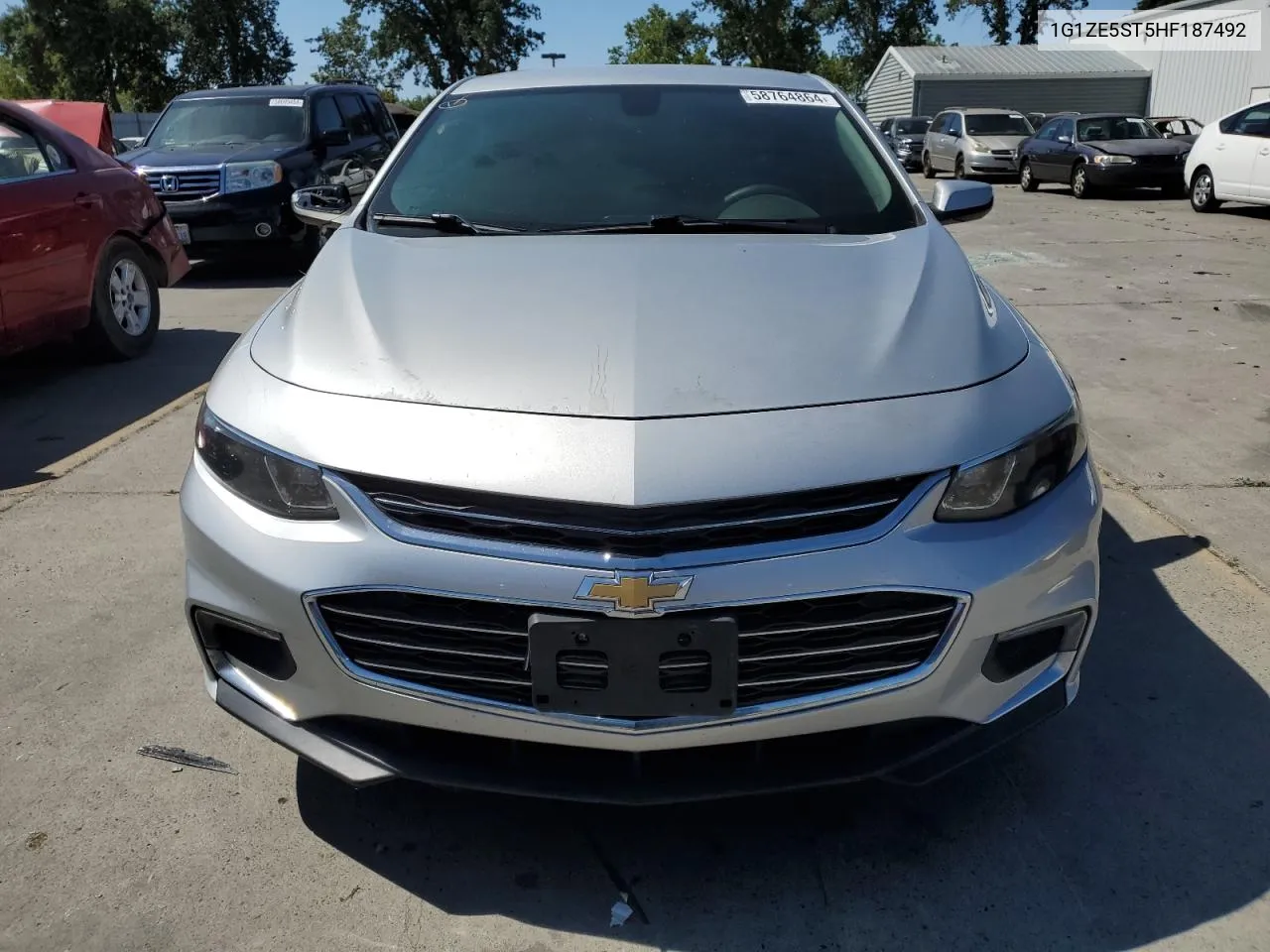 2017 Chevrolet Malibu Lt VIN: 1G1ZE5ST5HF187492 Lot: 58764864