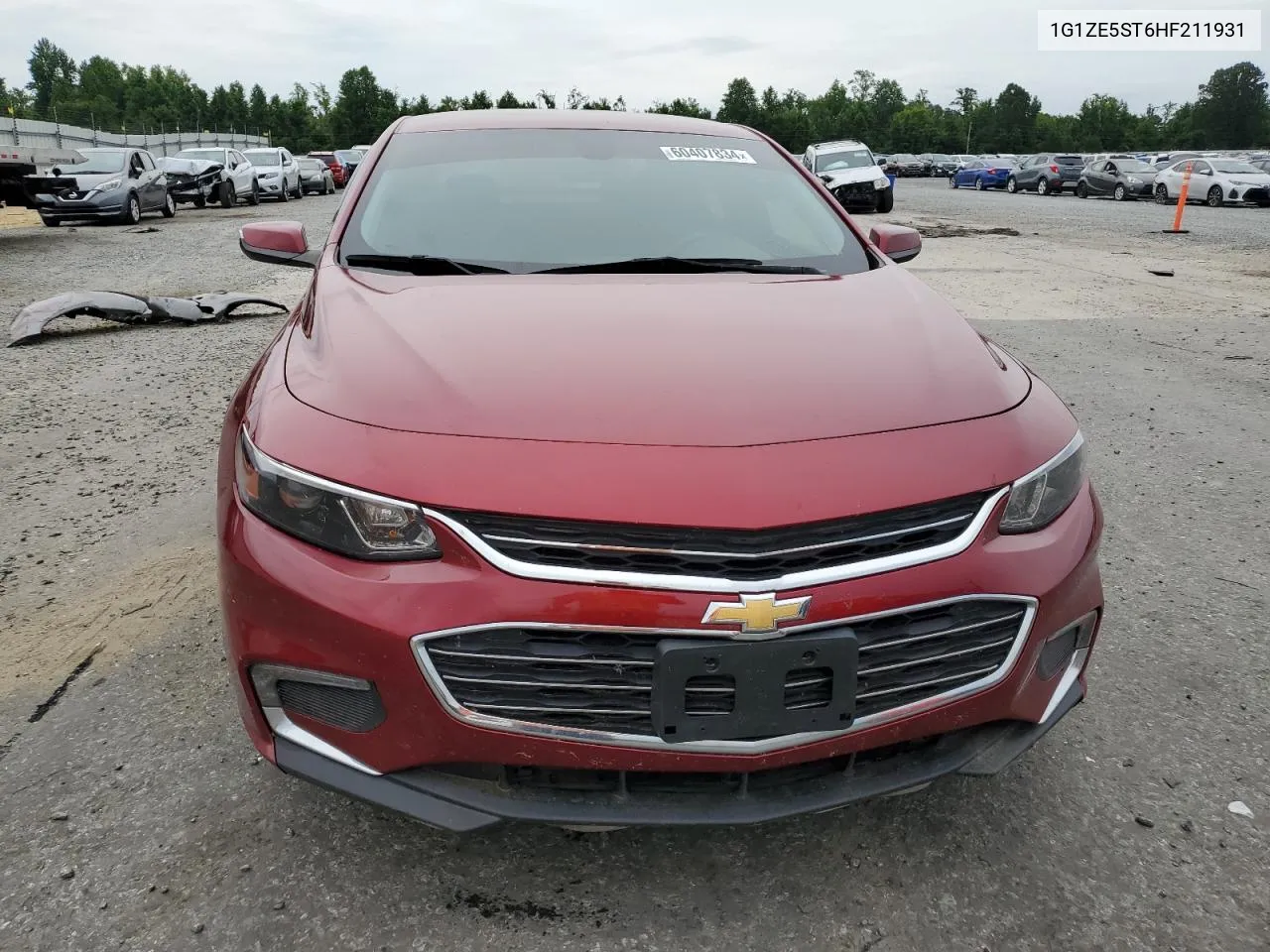 2017 Chevrolet Malibu Lt VIN: 1G1ZE5ST6HF211931 Lot: 60407834