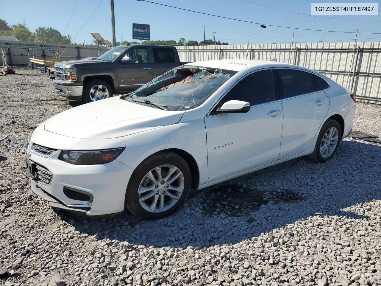 1G1ZE5ST4HF187497 2017 Chevrolet Malibu Lt