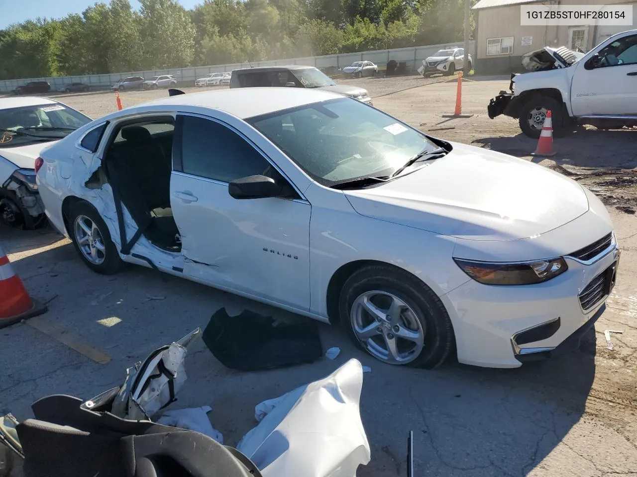 2017 Chevrolet Malibu Ls VIN: 1G1ZB5ST0HF280154 Lot: 60922724