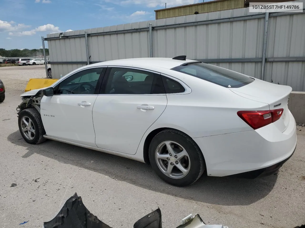 1G1ZB5ST7HF149786 2017 Chevrolet Malibu Ls