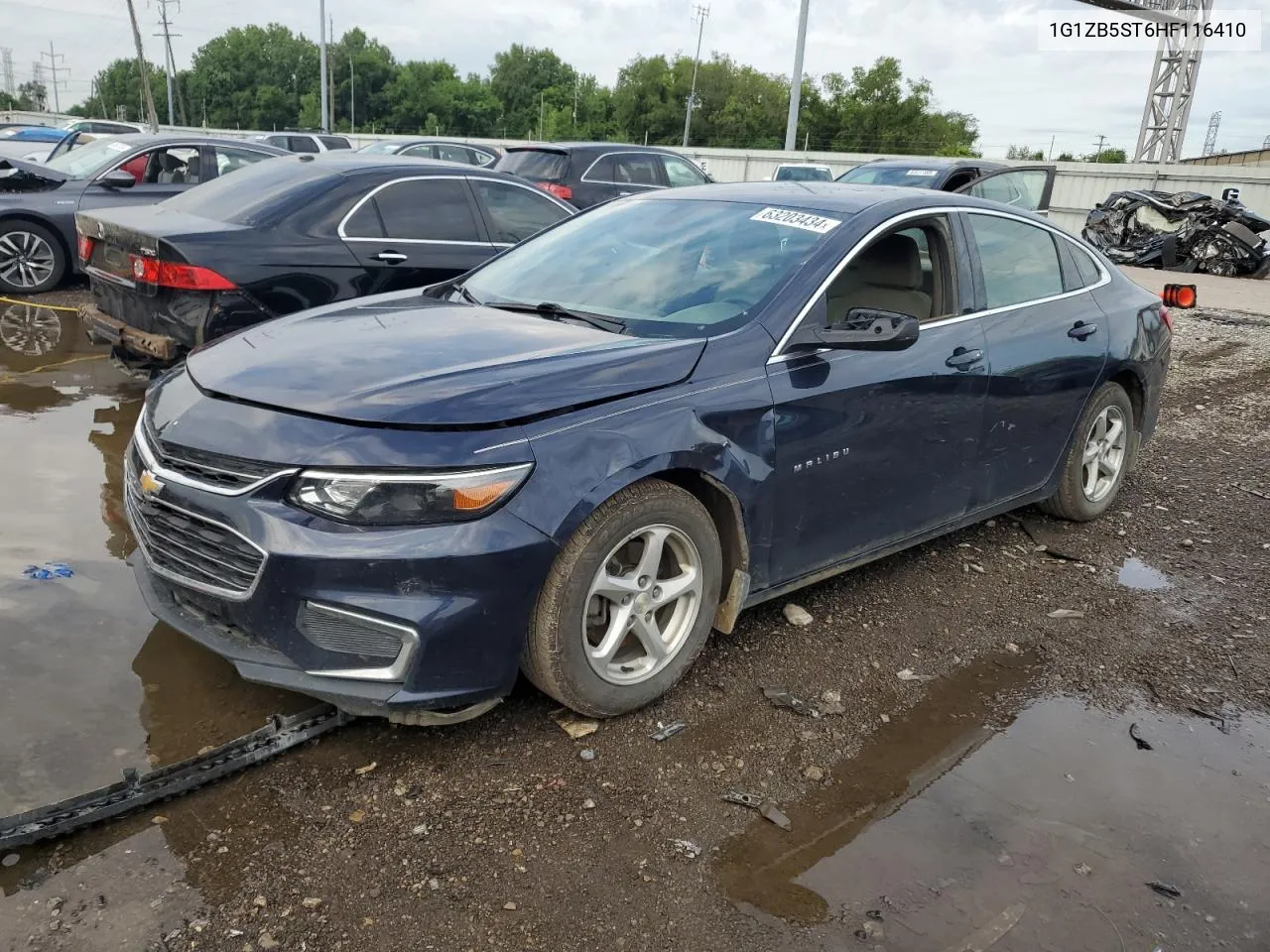 2017 Chevrolet Malibu Ls VIN: 1G1ZB5ST6HF116410 Lot: 63203434