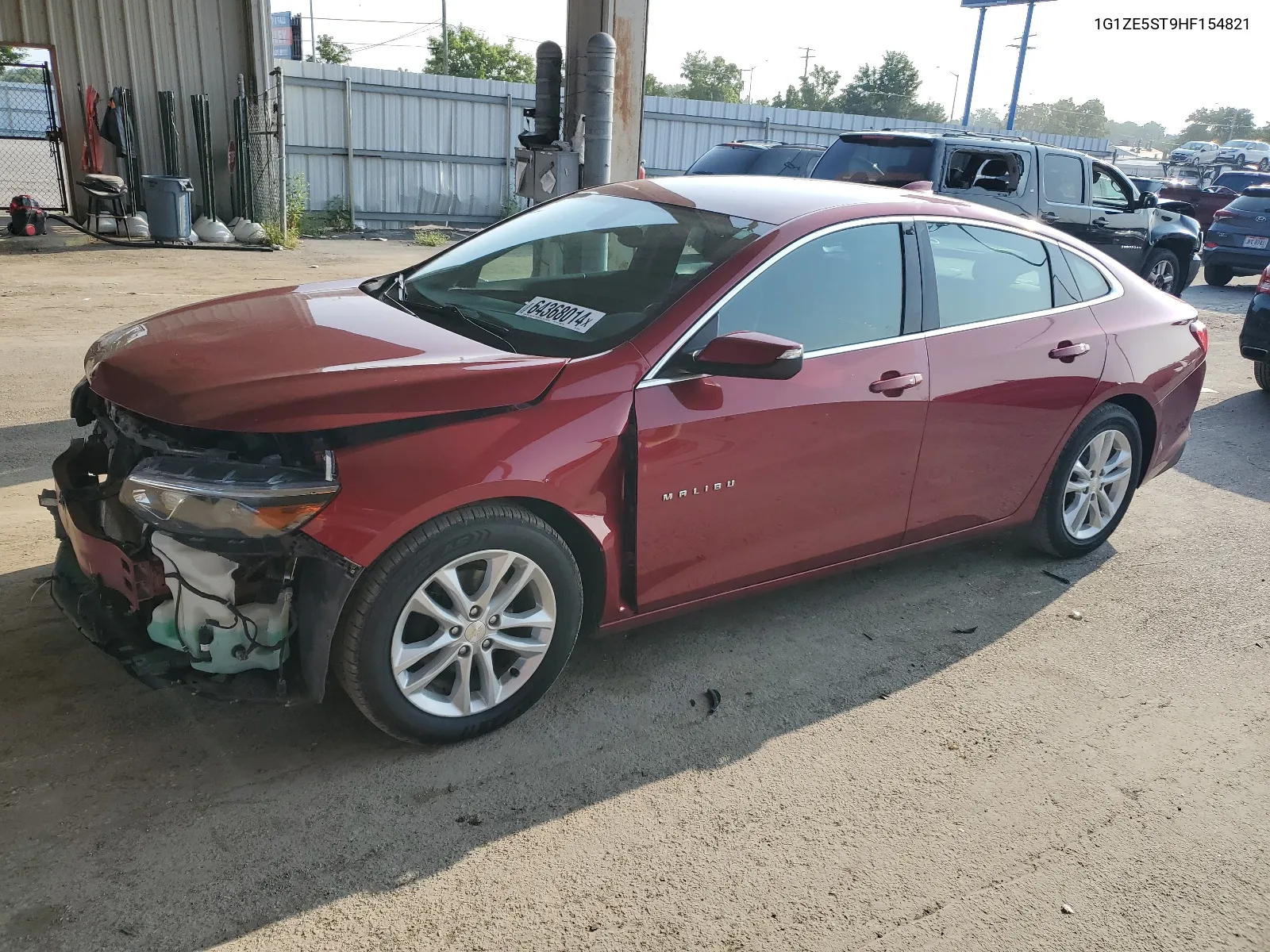 2017 Chevrolet Malibu Lt VIN: 1G1ZE5ST9HF154821 Lot: 64368014