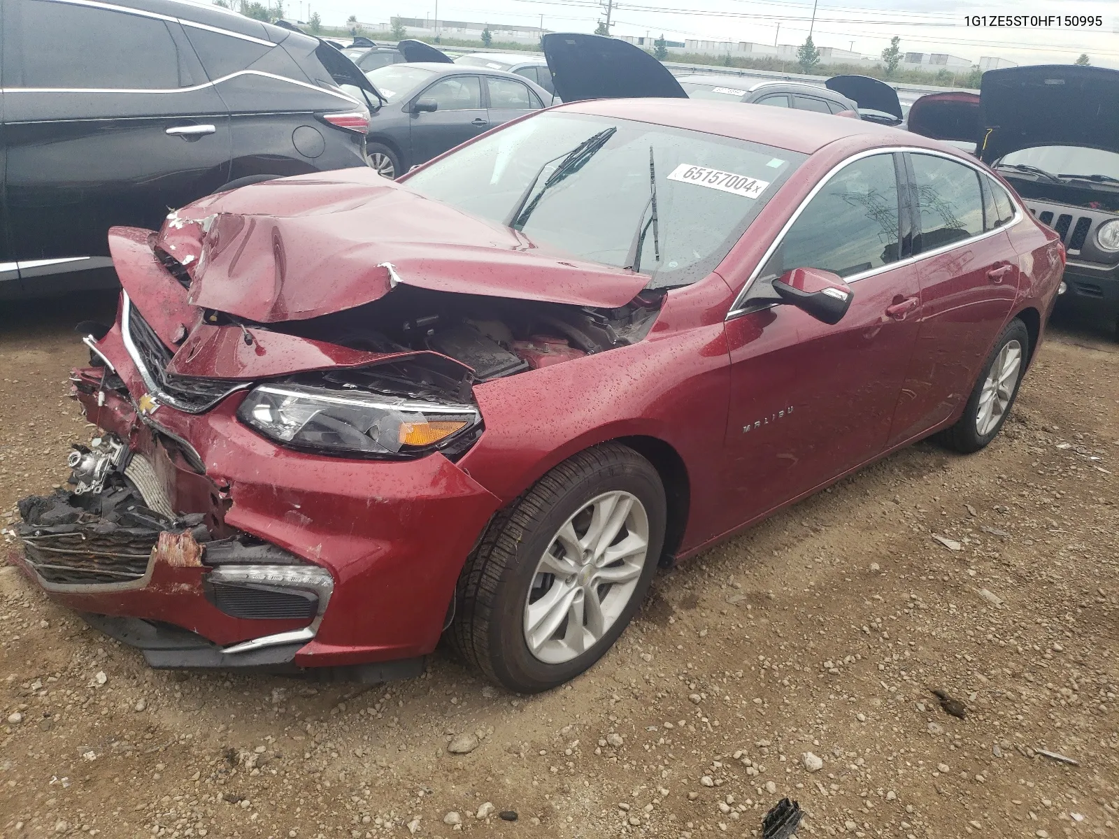 2017 Chevrolet Malibu Lt VIN: 1G1ZE5ST0HF150995 Lot: 65157004