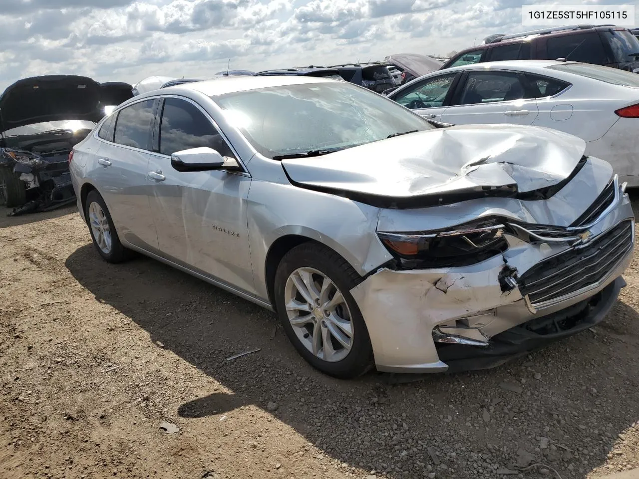 2017 Chevrolet Malibu Lt VIN: 1G1ZE5ST5HF105115 Lot: 67881534