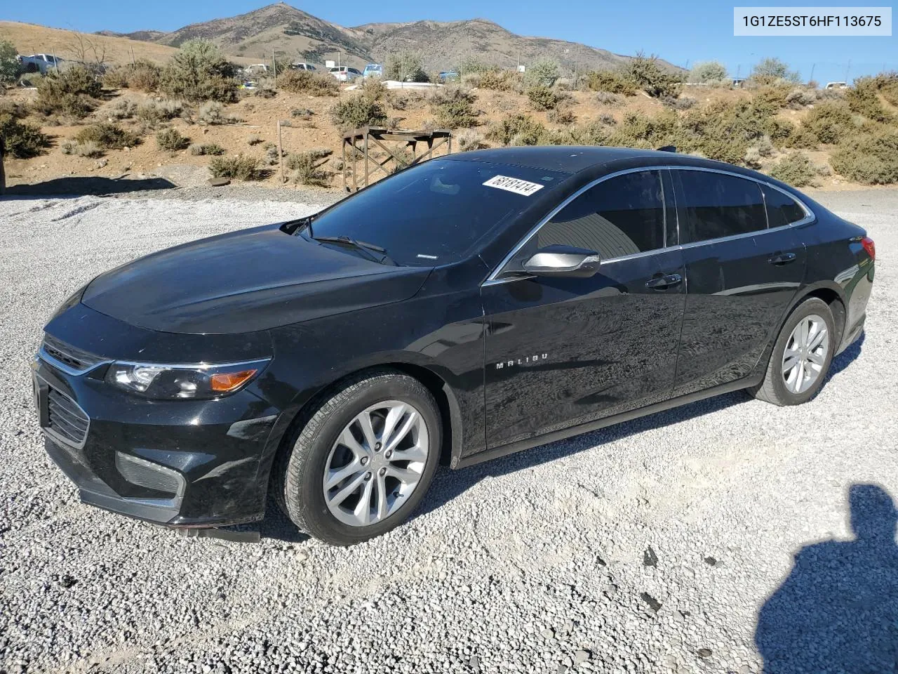 2017 Chevrolet Malibu Lt VIN: 1G1ZE5ST6HF113675 Lot: 68181414