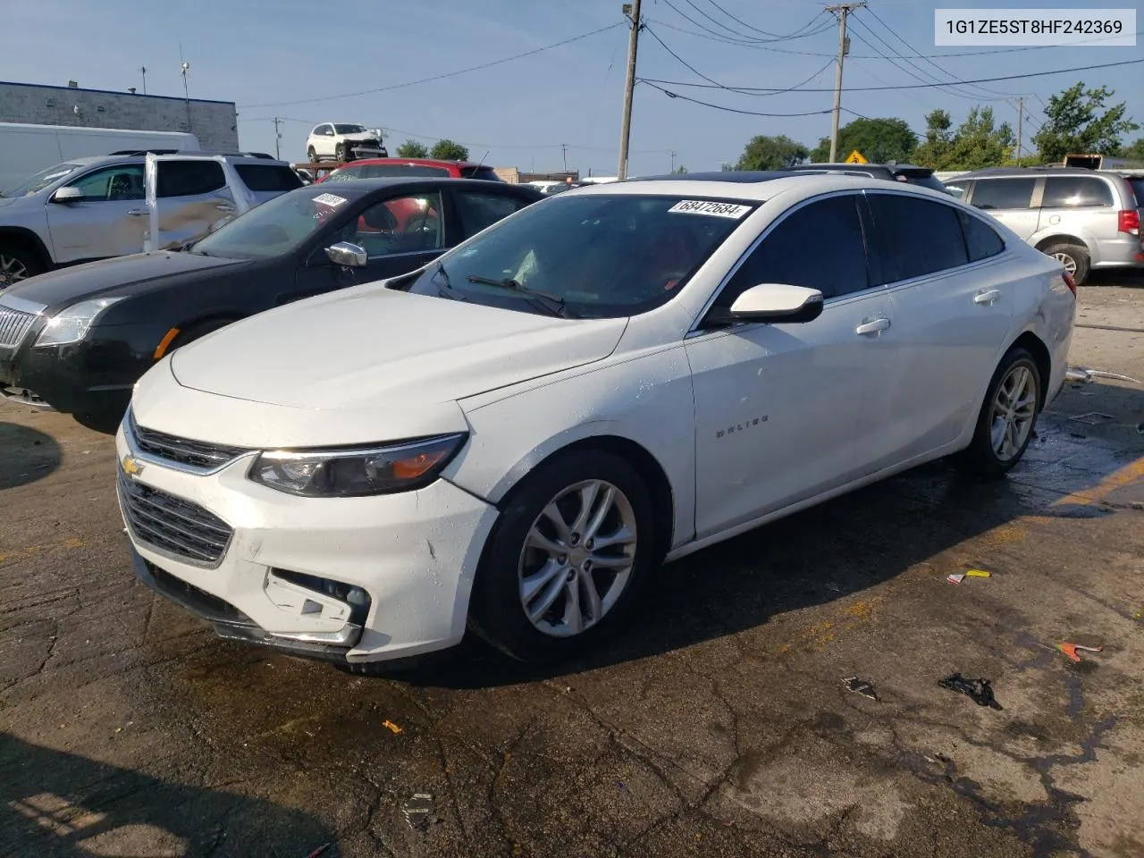 2017 Chevrolet Malibu Lt VIN: 1G1ZE5ST8HF242369 Lot: 68472684