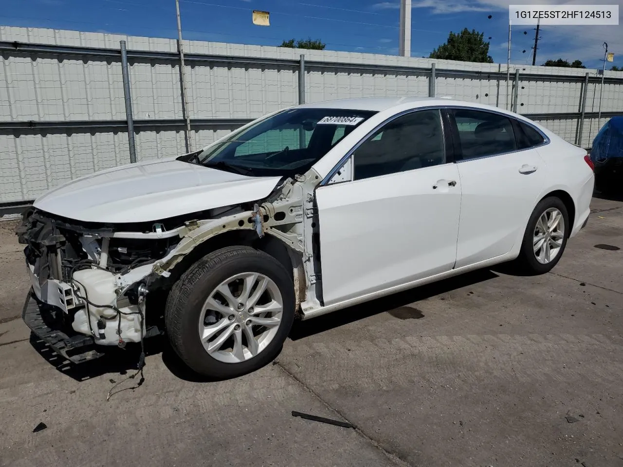 2017 Chevrolet Malibu Lt VIN: 1G1ZE5ST2HF124513 Lot: 68700864